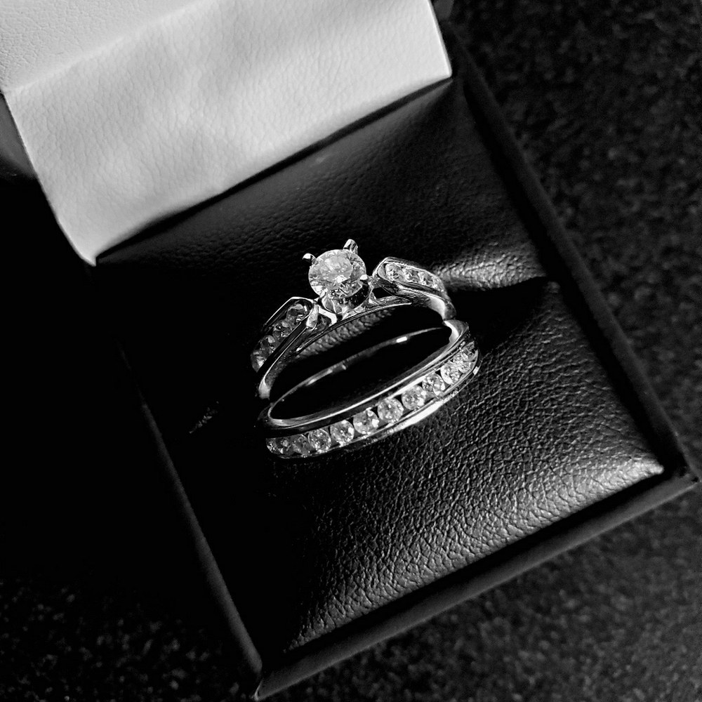 14K Platinum Diamond Ring